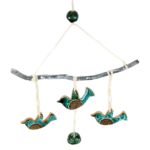 Ceramic birds wind chime